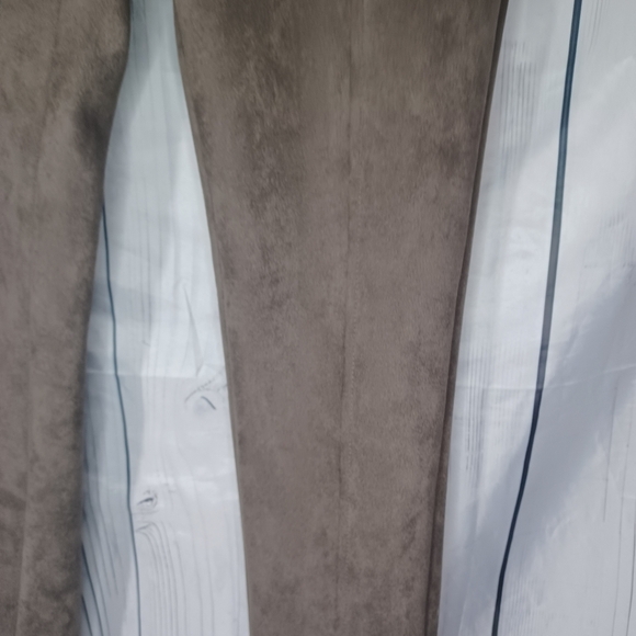 Andrew Marc Brown Faux Suede Pull On Pants - Picture 4 of 11